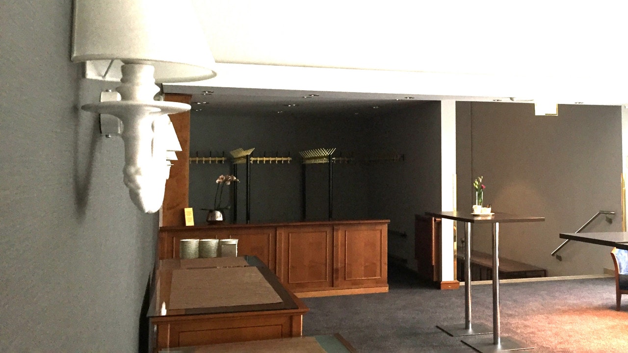 Garderobe im Foyer 1 im Schloss Fleesensee.