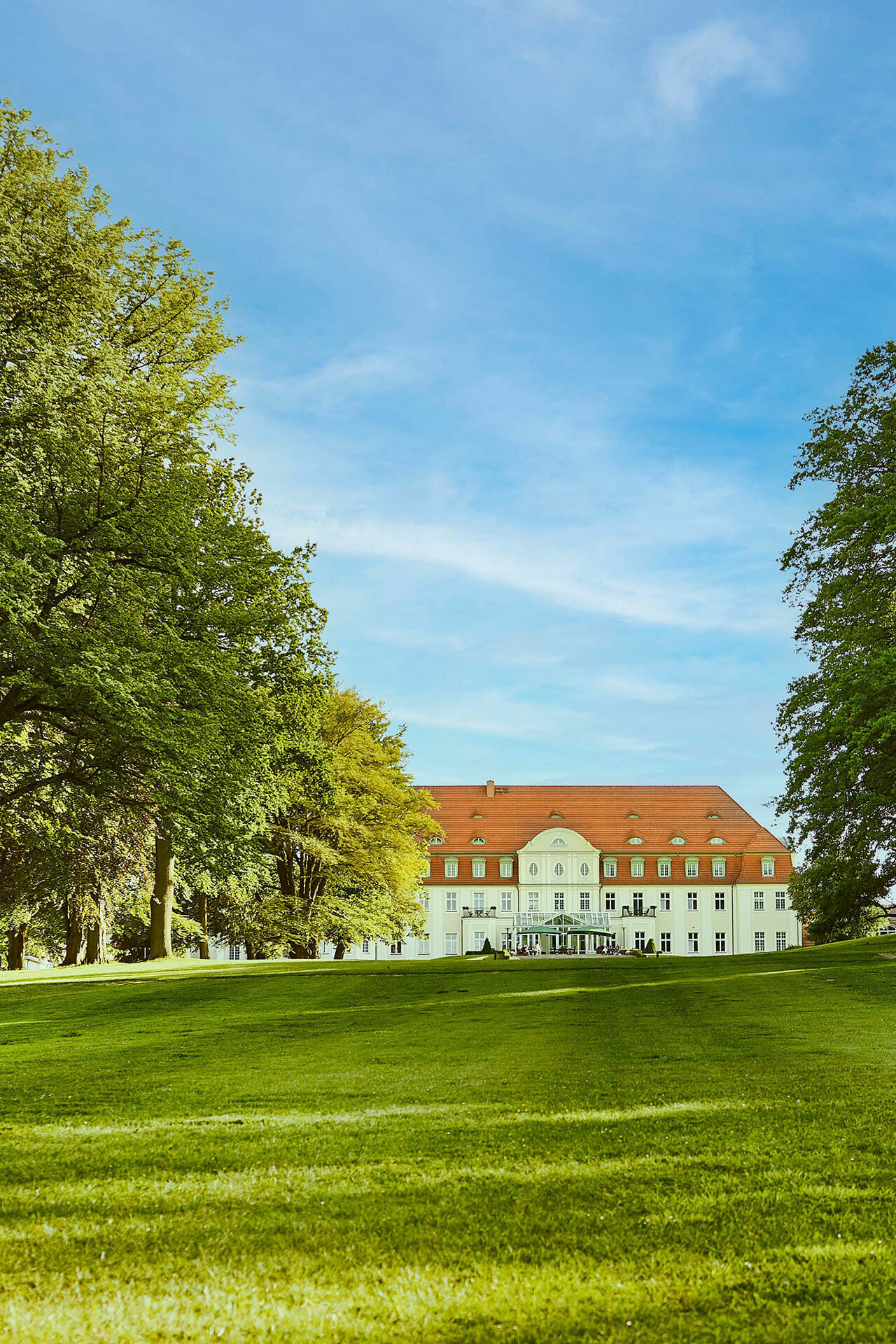 Schlosspark des Schloss Fleesensee